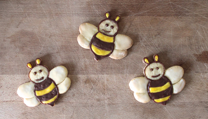 Niedliche Bienenplätzchen