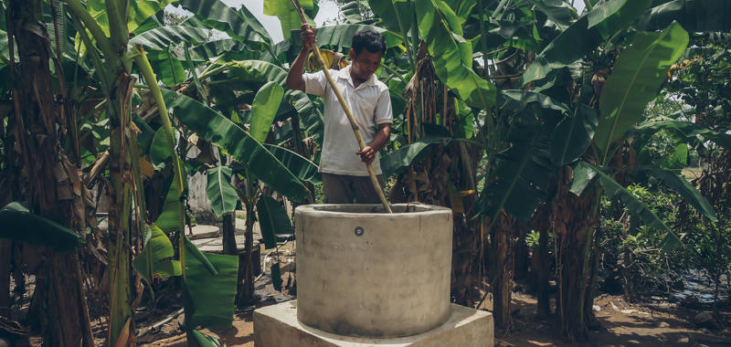 Biogasanlage in Kambodscha