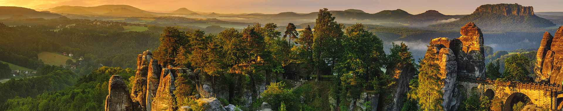 Die Basteibrücke in der Sächsischen Schweiz