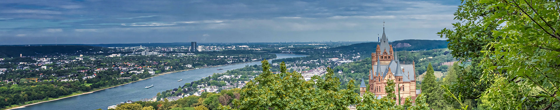 Der Drachenfels am Rhein