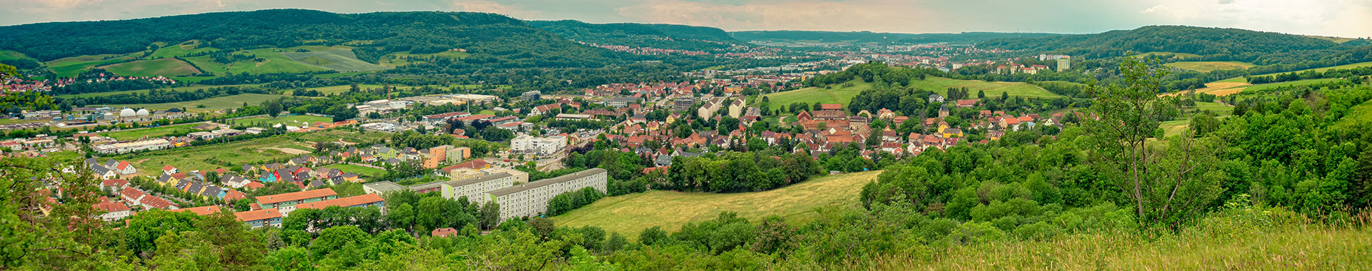 Luftbild von Jena in Thüringen