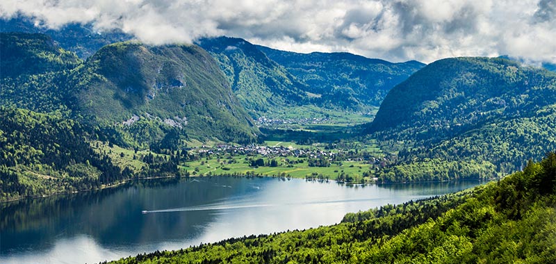 Unberührte Landschaft in Slowenien 