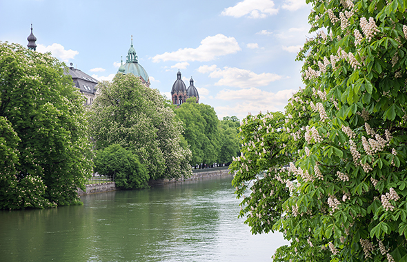 Die Isar in München