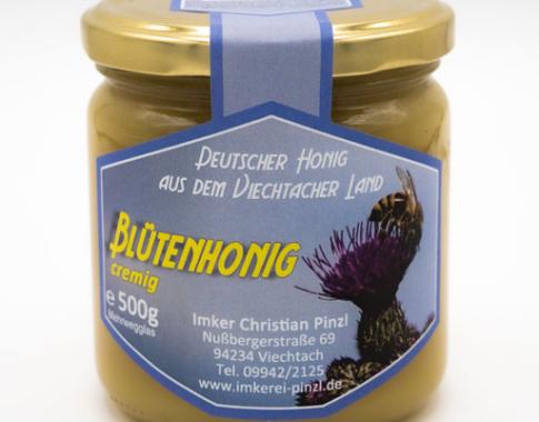 Blütenhonig im 500g Glas