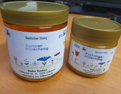 Honigglas klein und groß