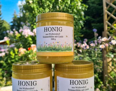 Honig 500g Glas Sommerblüte mit Linde Bienenhonig Imkerhonig