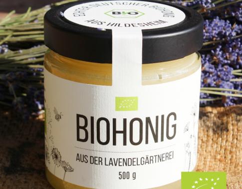 Bio-Honig aus Hildesheim Niedersachsen aus eigener Imkerei in der bio Lavendelgärtnerei
