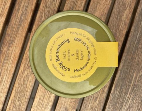 Deckel mit Hinweise