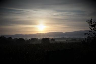 Früh morgens im Flugradius