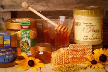 Das Resultat der Mühe des ganzen Jahres: Leckerer Honig